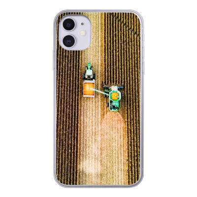 Produktbild von MuchoWow® Handyhülle Schutzhülle Hülle für iPhone 11 Traktor - Feld - Land - Bauernhof - Ernte Silikon Softcase Handy Hülle - Handytasche