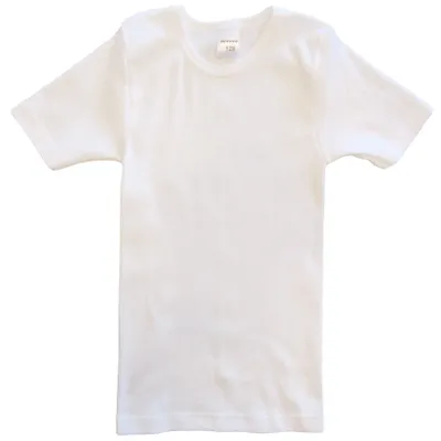 Kinder kurzarm Funktionsshirt für Sport und Alltag weiß