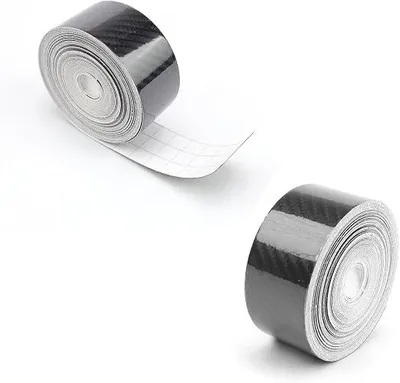 Zdjęcie produktu dla Folia Carbon 5D Czarna Samoprzylepna 3 cm x 10 m 2 szt Karbon