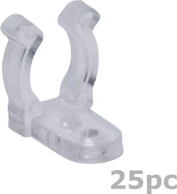 Befestigungs-Clips für Lichtschlauch (12-13mm) - 25 Stück