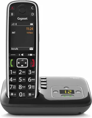 Produktbild von Gigaset E720A Schnurloses Telefon mit Anrufbeantworter schwarz