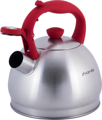 Produktbild von Wasserkocher mit Pfeife aus Edelstahl 2.0L INDUKTION KAMILLE KM-0693RD