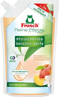 Obrázok produktu pre Náplň mydla Frosch Peach Blossom Sensitive