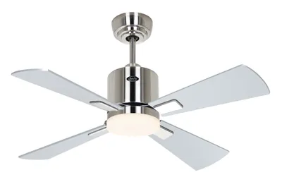 Produktbild von Deckenventilator ECO NEO III 92 Chrom gebürstet - Wenge/Silber WiFi mit Leuchte