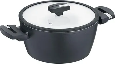 Immagine prodotto di Berndes Balance Induction Enduro, pentola, rivestimento antiaderente, alluminio, nero, Ø 20 cm, 0019884502