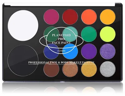 Obrázok produktu pre Farebná tvárová farba – 18 farieb, určená na maľovanie tváre, vhodná na párty, Halloween a predstavenia