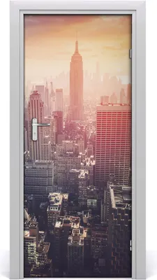 Produktbild von Tulup Türaufkleber 85x205 cm Dekorative Aufkleber Selbstklebend Wasserdichte Tapete Abnehmbar Schlafzimmer Wohnzimmer Wohnkultur - New York