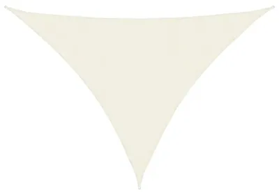 Produktbild von Sonnensegel Dreieck Sonnenschutz Beschattung Windschutz für Garten Terrasse Balkon UV-beständig wasserdicht mit Befestigungsseilen Creme 3 x 4 x 4 m