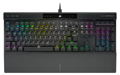 Productafbeelding van Corsair K70 RGB PRO, Kabel, USB, Mechanische schakelaar, QWERTZ-indeling, RGB LED-verlichting, Zwart