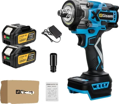 Produktbild von Schlagschrauber, 900 N·m Drehmoment, bürstenloser Motor, 2 Batteriekartonbox