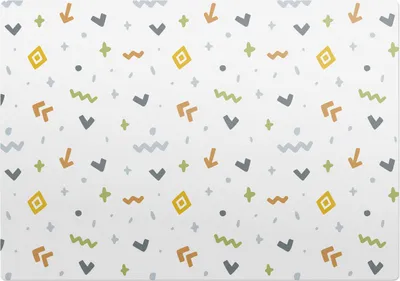 Produktbild von Geometrische Muster – Bodenschutzmatte – Stuhlunterlage 100x70 cm – Rutschfest – Hartbodenmatte