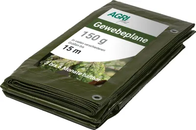 Obrázok produktu pre AGRIplus 17243041 AGRIplus textilná plachta s očkami, 3 x 4 m, zelená, 150 g/m²