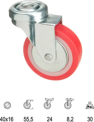 Immagine prodotto di Un utensile forgiato 11112390 Ruota per mobili