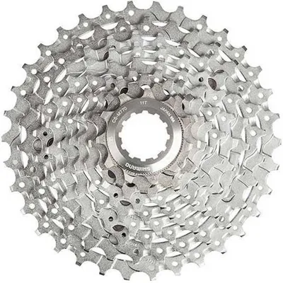 Produktbild von Shimano Deore XT CS-M770 9 Speed Cassette – 11 to 34 Teeth – Silver