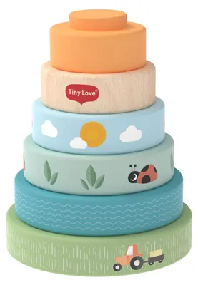 Produktbild von Tiny Love Farmers Funday Stapelturm - Holz | Alles Ansehen