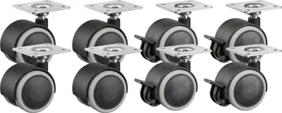 Produktbild von PARKSIDE® Lenkrollen / Möbelrollen / Transportrollen (Möbelrollen-Set 8-teilig)