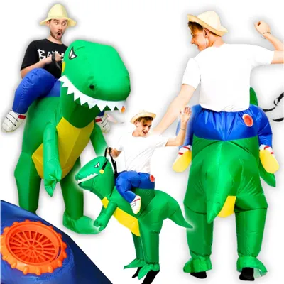 Immagine prodotto di Dinosauro costume travestimento autogonfiabile dinosauro T-Rex costume