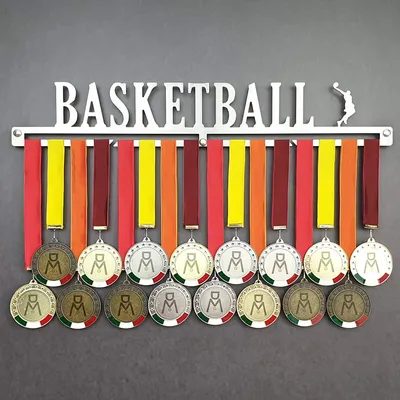 Immagine prodotto di Solidchoice - Porta medaglie in acciaio inossidabile per medaglie di basket