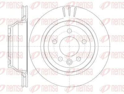 Produktbild von 2x REMSA Bremsscheibe 61160.10 hinten für VW Touareg (7LA 7L6 7L7) 314mm 314mm