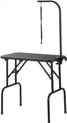Obrázok produktu pre Stolík na strihanie psov - Nastaviteľná doska na strihanie a úpravu s ramenom na strihanie - Skladací - Max. 100 kg - Na domáce a profesionálne použitie