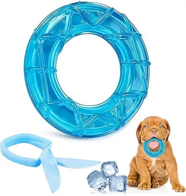 Produktbild von Hundespielzeug, blaues Kauspielzeug, BPA-freies Material, für Welpen