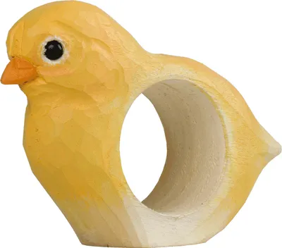 Produktbild von Wildlife Garden WG4563 Serviettenring Küken - Handgeschnitzter Serviettenring aus Holz für die Tischdekoration