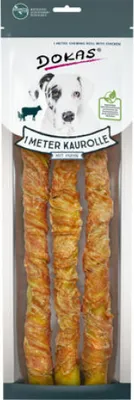 Produktbild von Dokas 1 Meter Kaurolle mit Huhn, Snacks, Hund, Adult, Huhn