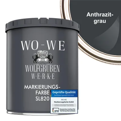 Produktbild von Markierungsfarbe Fahrbahnmarkierung Strassenmarkierungsfarbe SL820 ANTHRAZITGRAU - 750ml
