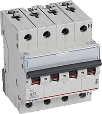 Obrázok produktu pre Legrand LS-vypínač, 10 kA, B 32 A, 3-pólový + N, 4TE, 1 ks.