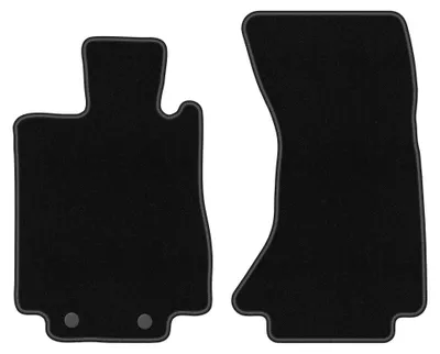 Productafbeelding van Velours voormatten voor Mercedes S W220 4Matic 1998-2005 – 2-delig, zwart, op maat – Wielganizator BASIC