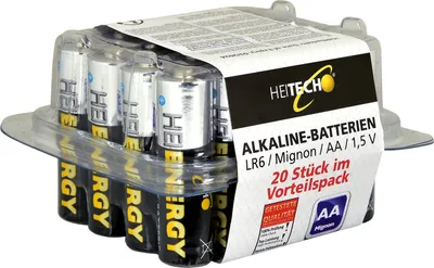 Produktbild von 20er Pack Vorratsbox Alkaline Batterien Mignon AA LR6
