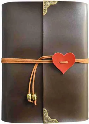 Produktbild von Leder Fotoalbum zum Selbstgestalten Scrapbook Album Schwarze Seiten Fotobuch #M