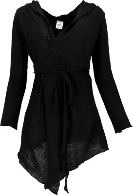 Produktbild von Pixi Wickel-Strickjacke - Schwarz, Damen, Elasthan,Baumwolle, Jacken, Mäntel & Ponchos