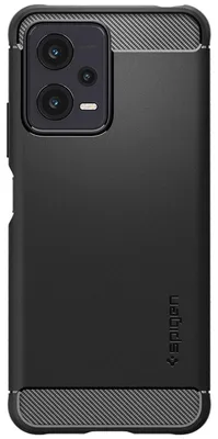 Productafbeelding van Spigen Rugged Armor, hoesje, voor Xiaomi, Xiaomi Redmi Note 12 5G / POCO X5 5G, 16,9 cm (6,67 inch), zwart