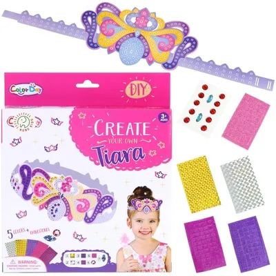 Produktbild von Creative Foam Selbstklebende Zahl Tiara Krone Mosaik