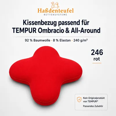 Produktbild von Kissenbezug passend für TEMPUR Ombracio & All-Around Schmetterlingskissen, KI-generiertes Bild