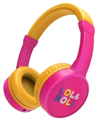 Obrázek produktu pro Energy Sistem LOL&Roll Pop Kids Bluetooth sluchátka (dětská bezdrátová sluchátka pro sdílení hudby, Bluetooth 5.1, limit hlasitosti 85 dB, mikrofon) - růžová