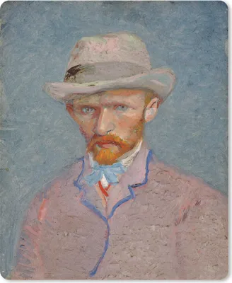 Produktbild von MuchoWow® Mauspad Mousepad Selbstporträt - Vincent van Gogh 19x23 cm - Mousepads - Maus Mat - Pad - Mausunterlage - Mauspads - Spielen