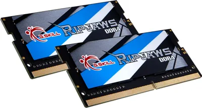 Zdjęcie produktu dla G.Skill Ripjaws F4-2666C19D-32GRS, 32 GB, 2 x 16 GB, DDR4, 2666 MHz, 260-pin SO-DIMM