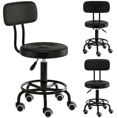 Obrázek produktu pro Kosmetická stolička sedlo kadeřnická židle hoker SPA mobilní černá