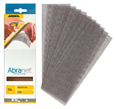 Mirka ABRANET 80x230mm Grip P180, 10/Pack