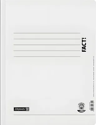 Produktbild von BRUNNEN Papp-Schnellhefter FACT! weiss 102010400