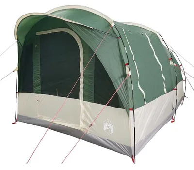 Image de vidaXL Tente tunnel 3 personnes Vert Imperméable