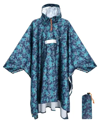 Produktbild von Regenponcho Regenjacke Regenmantel - Wasserdicht - Mit Ärmeln und Kapuze - Uni