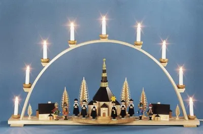 Produktbild von Schwibbogen Seiffener Kirche (98x57cm) von Knuth Neuber