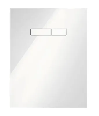 Obrázok produktu pre TECE WC-Betätigungsplatte lux manuell, Glas weiß, Tasten weiß