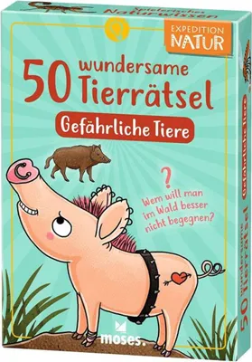 Produktbild von 50 wundersame Tierrätsel Gefährliche Tiere - Exped