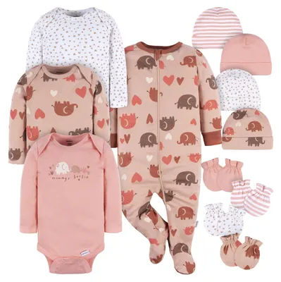 Produktbild von Gerber Baby-Erstausstattungs-Geschenkset für Jungen und Mädchen, 12-teilig