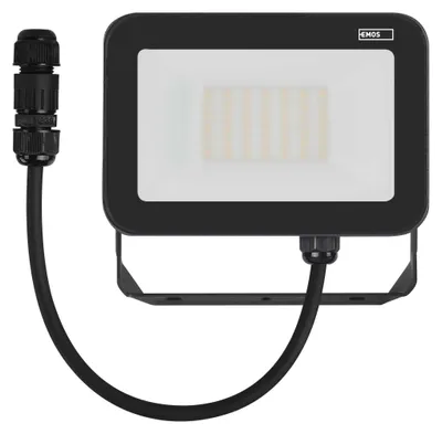 LED reflektor INOVO 30 W, šedý, neutrální bílá