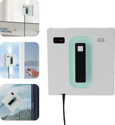 Produktbild von Automatischer Fensterreiniger, 72 W Nennleistung, 24 V Nennspannung, 2500 Pa Saugkraft, 50 ml Wassertankkapazität, 30-50 m² Reinigungsbereich